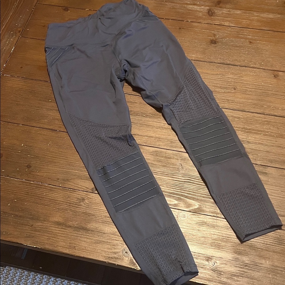 Gray Moto Leggings